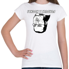 PRINTFASHION Fordult a kocka. - Női póló - Fehér női póló