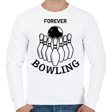 PRINTFASHION Forever bowling - Férfi pulóver - Fehér férfi pulóver, kardigán