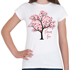 PRINTFASHION Forever Love - Női póló - Fehér női póló