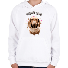 PRINTFASHION forever loyal - Gyerek kapucnis pulóver - Fehér gyerek pulóver, kardigán