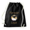 PRINTFASHION forever loyal - Sportzsák, Tornazsák - Fekete
