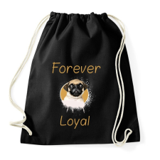 PRINTFASHION forever loyal - Sportzsák, Tornazsák - Fekete tornazsák