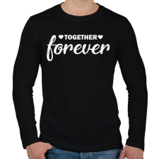 PRINTFASHION Forever together - páros 2 - Férfi hosszú ujjú póló - Fekete férfi póló