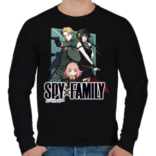 PRINTFASHION Forger család - Férfi pulóver - Fekete férfi pulóver, kardigán