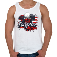 PRINTFASHION Forgotten Agents  - Férfi atléta - Fehér atléta, trikó