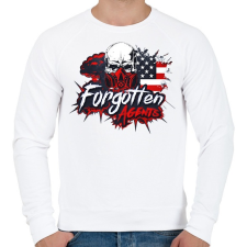 PRINTFASHION Forgotten Agents  - Férfi pulóver - Fehér férfi pulóver, kardigán