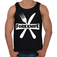 PRINTFASHION Forkknife - Férfi atléta - Fekete