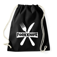 PRINTFASHION Forkknife - Sportzsák, Tornazsák - Fekete tornazsák