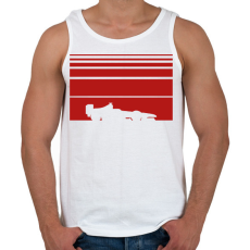 PRINTFASHION Forma1 - Férfi atléta - Fehér