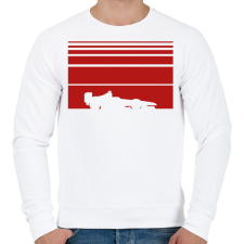 PRINTFASHION Forma1 - Férfi pulóver - Fehér férfi pulóver, kardigán