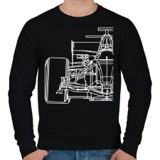 PRINTFASHION Forma1 - Férfi pulóver - Fekete férfi pulóver, kardigán