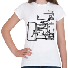 PRINTFASHION Forma1 - Női póló - Fehér női póló