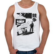 PRINTFASHION Forma 1 anime - Férfi atléta - Fehér