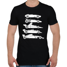 PRINTFASHION Forma 1 fejlődés - Férfi póló - Fekete