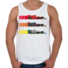 PRINTFASHION Forma 1 - Férfi atléta - Fehér