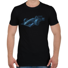 PRINTFASHION Forma 1 - Férfi póló - Fekete