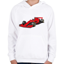 PRINTFASHION Forma 1 - Gyerek kapucnis pulóver - Fehér gyerek pulóver, kardigán