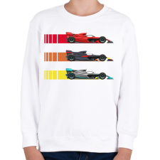 PRINTFASHION Forma 1 - Gyerek pulóver - Fehér gyerek pulóver, kardigán