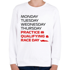 PRINTFASHION Forma 1 napok - Gyerek pulóver - Fehér gyerek pulóver, kardigán