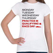 PRINTFASHION Forma 1 napok - Női póló - Fehér női póló