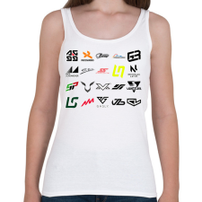 PRINTFASHION Forma 1 - Női atléta - Fehér női trikó