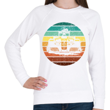 PRINTFASHION Forma 1 - Női pulóver - Fehér női pulóver, kardigán