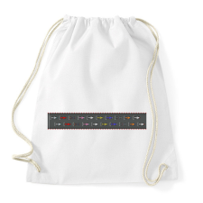 PRINTFASHION Forma 1 rajtrács - Sportzsák, Tornazsák - Fehér tornazsák