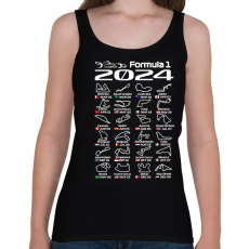 PRINTFASHION Formula 1 (1) - Női atléta - Fekete