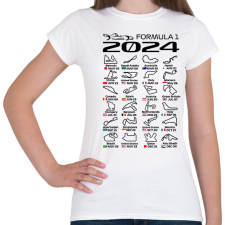 PRINTFASHION Formula 1 2024 F - Női póló - Fehér női póló