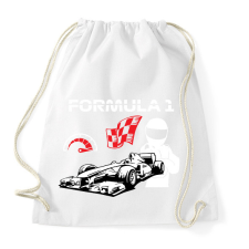 PRINTFASHION Formula 1 - Sportzsák, Tornazsák - Fehér tornazsák