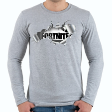 PRINTFASHION Fornite rip - Férfi hosszú ujjú póló - Sport szürke férfi póló