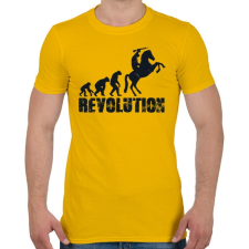 PRINTFASHION Forradalom - Férfi póló - Sárga férfi póló