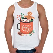 PRINTFASHION Forró csoki - Férfi atléta - Fehér atléta, trikó