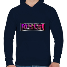 PRINTFASHION Fortnite10 - Férfi kapucnis pulóver - Sötétkék férfi pulóver, kardigán