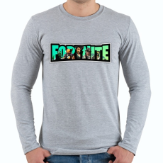 PRINTFASHION Fortnite11 - Férfi hosszú ujjú póló - Sport szürke