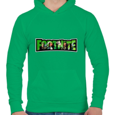 PRINTFASHION Fortnite9 - Férfi kapucnis pulóver - Zöld férfi pulóver, kardigán