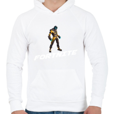 PRINTFASHION Fortnite 01 - Férfi kapucnis pulóver - Fehér férfi pulóver, kardigán