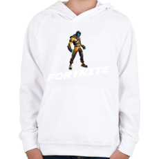 PRINTFASHION Fortnite 01 - Gyerek kapucnis pulóver - Fehér