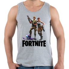 PRINTFASHION Fortnite #3 /Black/ - Férfi atléta - Sport szürke