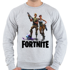PRINTFASHION Fortnite #3 /Black/ - Férfi pulóver - Sport szürke férfi pulóver, kardigán