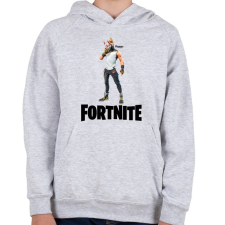 PRINTFASHION Fortnite #4 /Black/ - Gyerek kapucnis pulóver - Sport szürke gyerek pulóver, kardigán