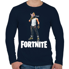 PRINTFASHION Fortnite #4 - Férfi hosszú ujjú póló - Sötétkék férfi póló