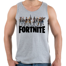 PRINTFASHION Fortnite #5 /Black/ - Férfi atléta - Sport szürke