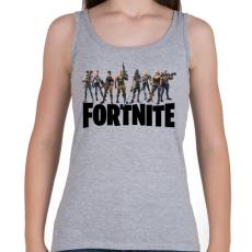 PRINTFASHION Fortnite #5 /Black/ - Női atléta - Sport szürke