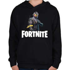 PRINTFASHION Fortnite #6 - Gyerek kapucnis pulóver - Fekete gyerek pulóver, kardigán
