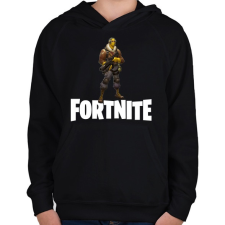 PRINTFASHION Fortnite #7 - Gyerek kapucnis pulóver - Fekete gyerek pulóver, kardigán
