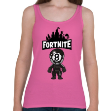 PRINTFASHION Fortnite 8ball skin - Női atléta - Rózsaszín női trikó