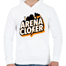 PRINTFASHION Fortnite Arena Closer - Férfi kapucnis pulóver - Fehér