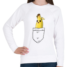 PRINTFASHION Fortnite - Banán skin - Női pulóver - Fehér