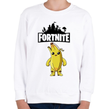 PRINTFASHION Fortnite Banana  - Gyerek pulóver - Fehér gyerek pulóver, kardigán